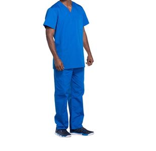 Prof V-Neck Scrub Top Ro Blue Xs