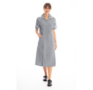Nursing Dress Storm Grey/White 40