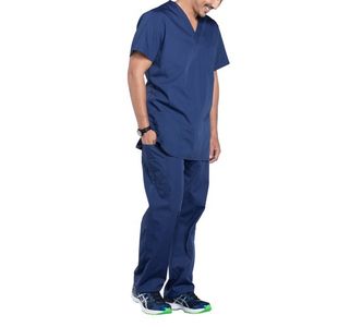 Prof V-Neck Scrub Top Navy M
