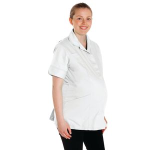 Maternity Tunic White/White M