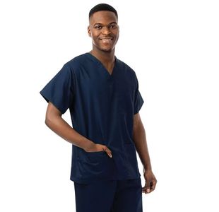 Unisex Lwt Scrub Top Navy 3Xl