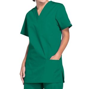 Prof V-Neck Scrub Top Hunt Green 2Xl