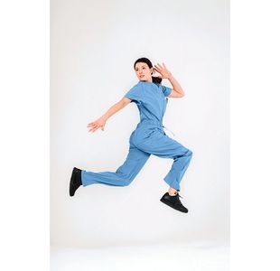 Eco Stretch Scrub Trouser Ceil L