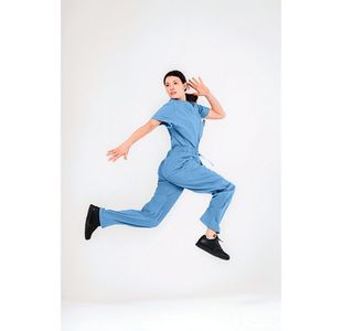 Eco Stretch Scrub Trouser Ceil Xs