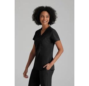 One Racer Scrub Top Black L