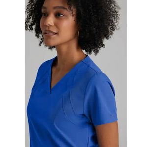 One Racer Scrub Top Cobalt Xl