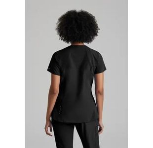 One Racer Scrub Top Black 2Xl