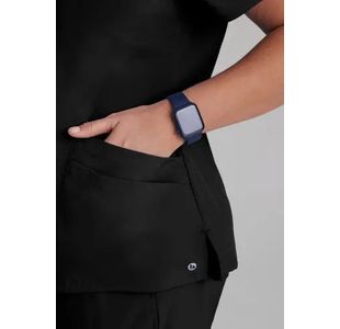 One Pulse Scrub Top Black 2Xs