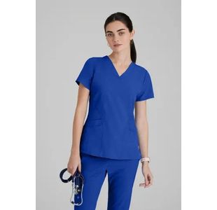 One Pulse Scrub Top Cobalt Xl