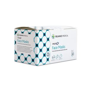 Disposable 3-Ply Face Masks Pk50