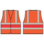 Beeswift Hi Vis Vest Org/Red 4Xl