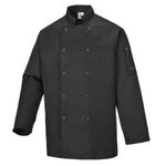 Suffolk Chefs Jacket L/S Black L