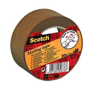 Scotch Paper Mlng Tape 50Mmx50M Brn