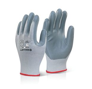 Nitrile Foam Nylon Gloves Size 9