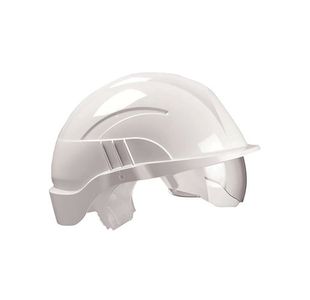 Vision Plus Saf Helmet + Visor White