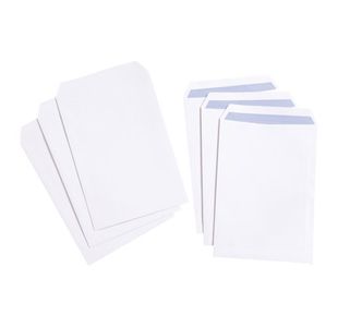 C4 Pkt Env Sseal 100Gsm Wht Pk250