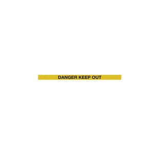Polished Chrome Danger Keep Out