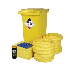 240L Chem Spill Kit Wheelie Bin Ylw