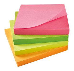 Re-Move Notes 76X76 Ast Neon Pk12
