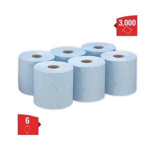 L10 Service/Retail Wiper Rl Blue Pk6
