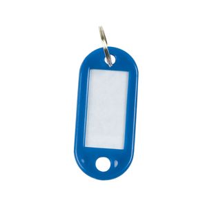 Q-Connect Key Fob 2 Holes Blue Pk100