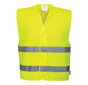 Hi-Vis Two Band Vest Ylw S/M