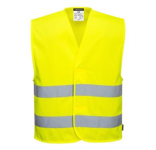 Hi-Vis Mesh 2Band Vest Yw 4X/5X Pk10