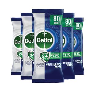 Dettol Bio Wipes Fresh X80 Pk5