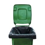 2Work Wheelie Bin Liners Black Pk100