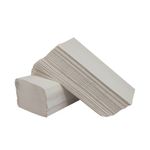 2Work V-Fold Towel 1-Ply Wht Pk3600
