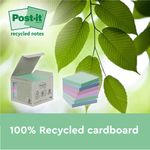Post-It S/S Recy 47.6X47.6 Ast Pk12