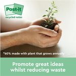 Post-It S/S Recy 47.6X47.6 Ast Pk12