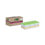 Post-It S/S Recycle 76X76 Asst Pk18