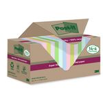 Post-It S/S Recycle 76X76 Asst Pk18