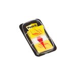 Post-It Index Sign Here Ylw + Disp