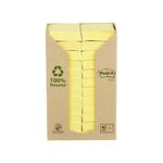 Post-It Rcycld 38X51 100Sh Yllw Pk24
