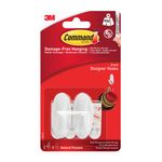 3M Command Small Oval Hooks/Strips