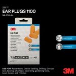 3M Earplugs 1100 Soft Foam Org Pk50