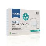 Concept Pkt.100 6�X4� Ruled Record C