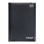 Concept 2026 A5 Diary Page A Day - Black