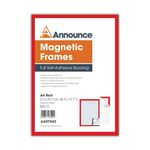 Announce Magnetic Frames A4 Red Pk5