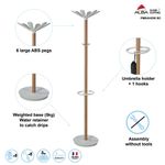 Alba Coat Stand Beech/White