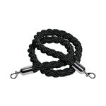 Rope 25X1500Mm Black Chrome Clip