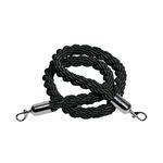 Rope 25X1500Mm Black Chrome Clip