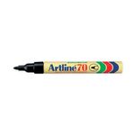 Artline 70 Markers Black Pk12