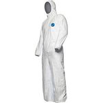 Tyvek 500 Xpert Wht Chem Coverall L