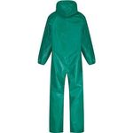 Green Hooded Chemical Coverall L