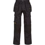 Pro Tradesman Mens Blk Work Trs 32T