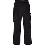 Mens Black Cargo Trousers 32S