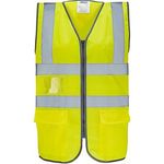 Ultra Ylw Zip-Up Hi-Vis Vest M
